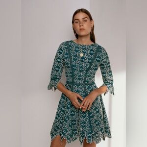 Maje Blue Lace Dress